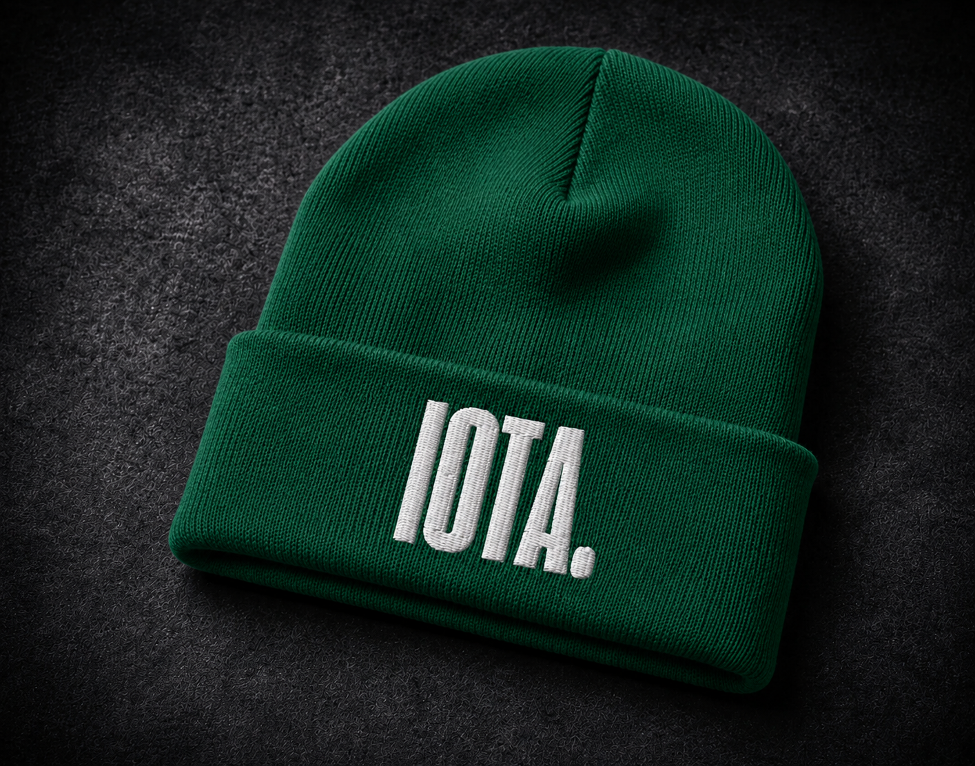 The IOTA Girl Premium Embroidered Cuffed Beanie