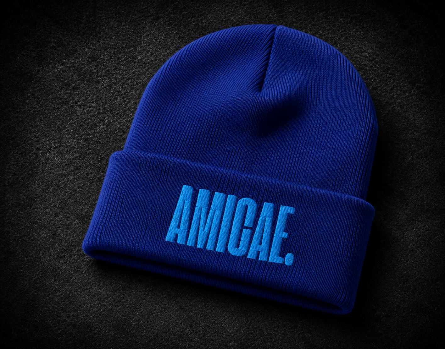 The AMICAE Premium Embroidered Cuffed Beanie