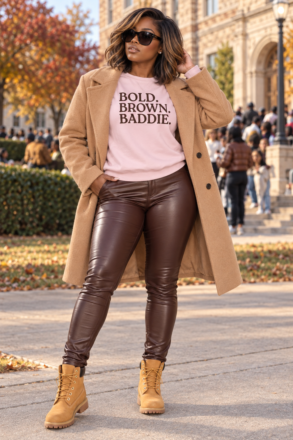 BOLD. BROWN. BADDIE. Crewneck