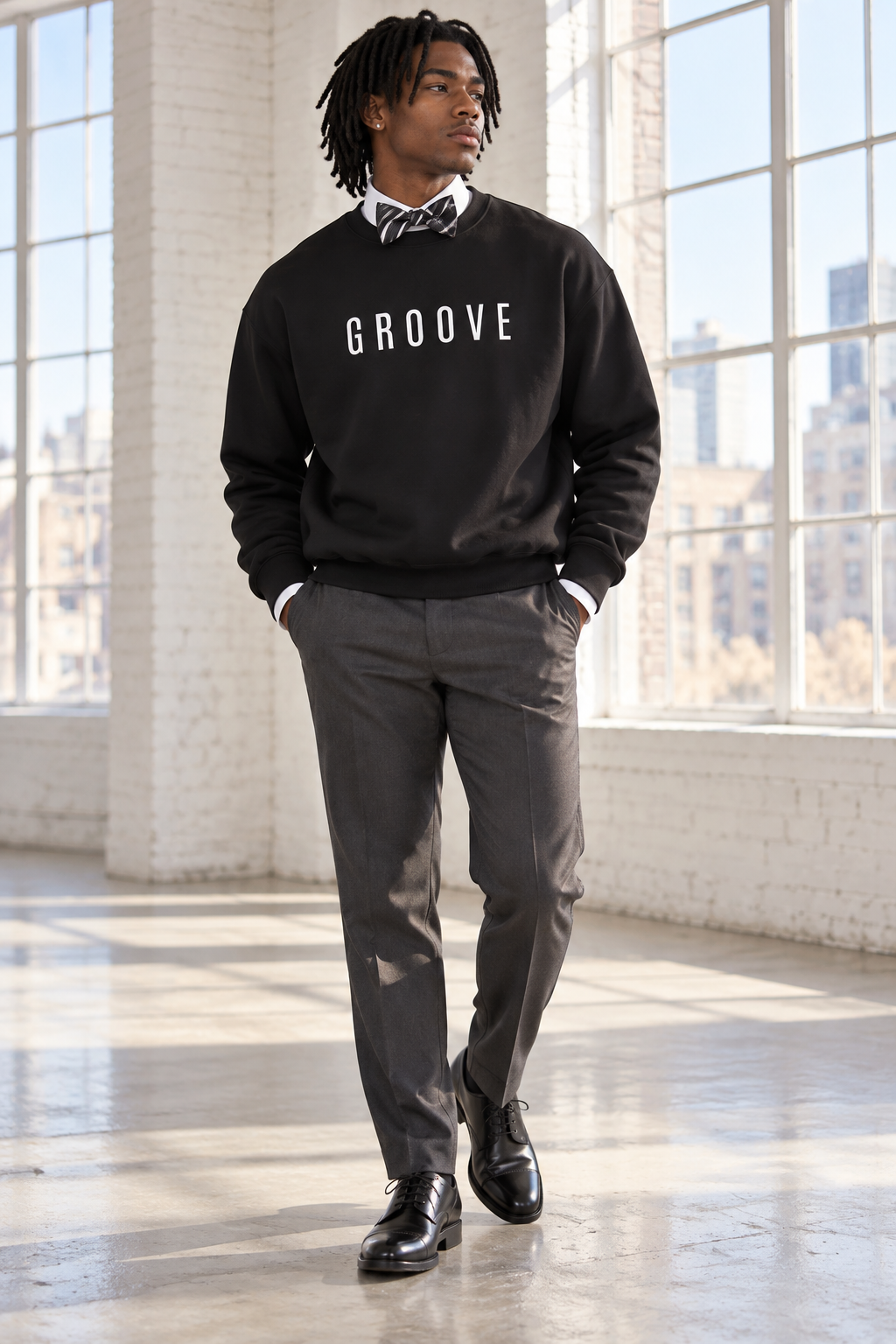 The GROOVE Embroidered Crewneck