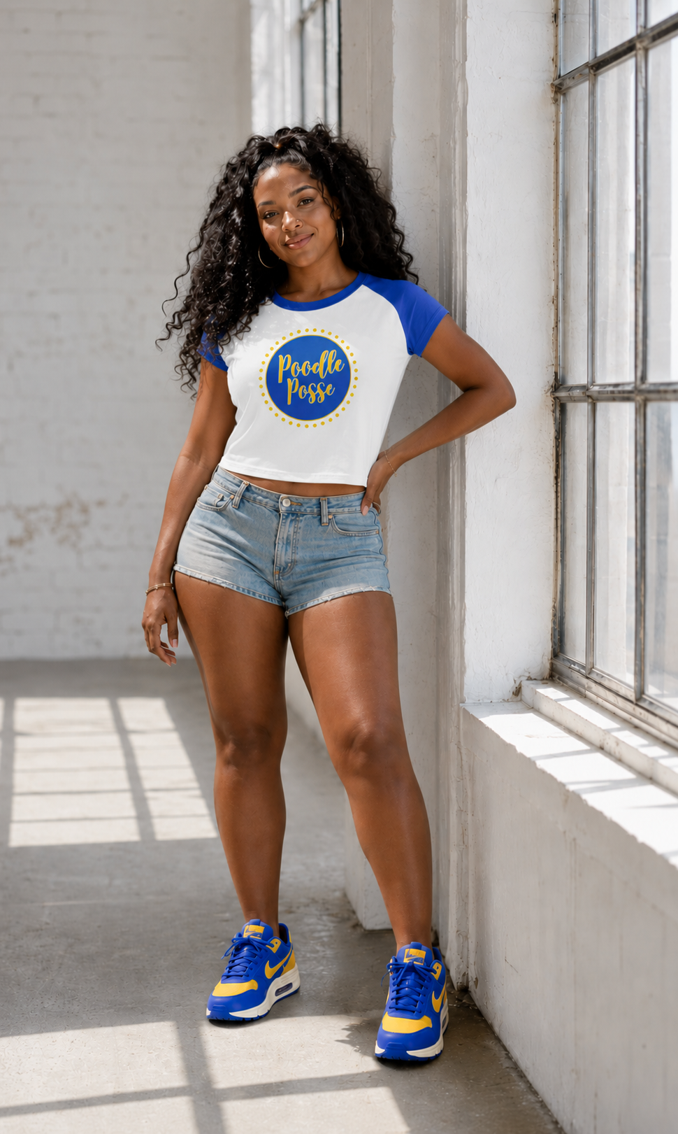 POODLE POSSE raglan baby tee