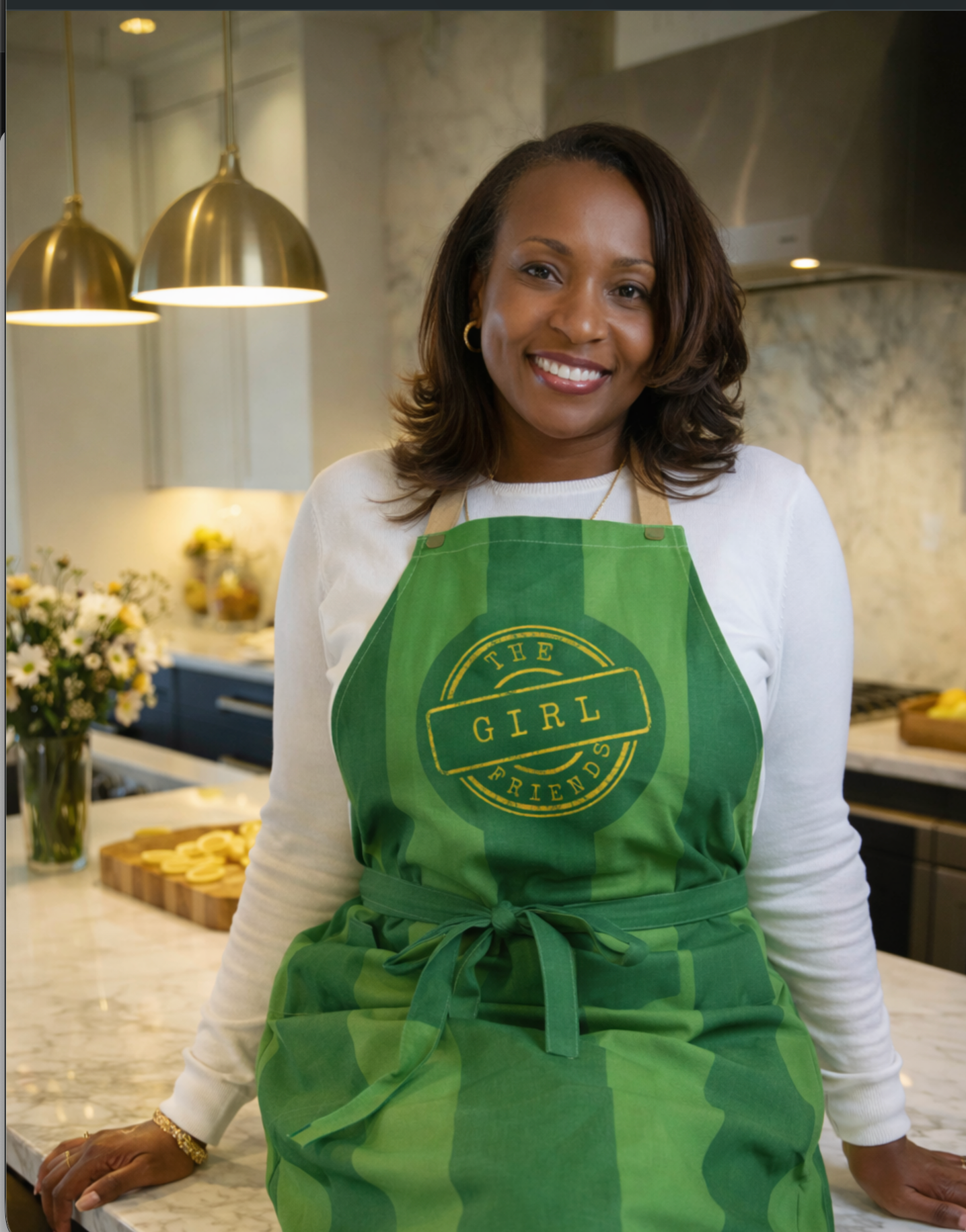 The Girl Friends Strap apron