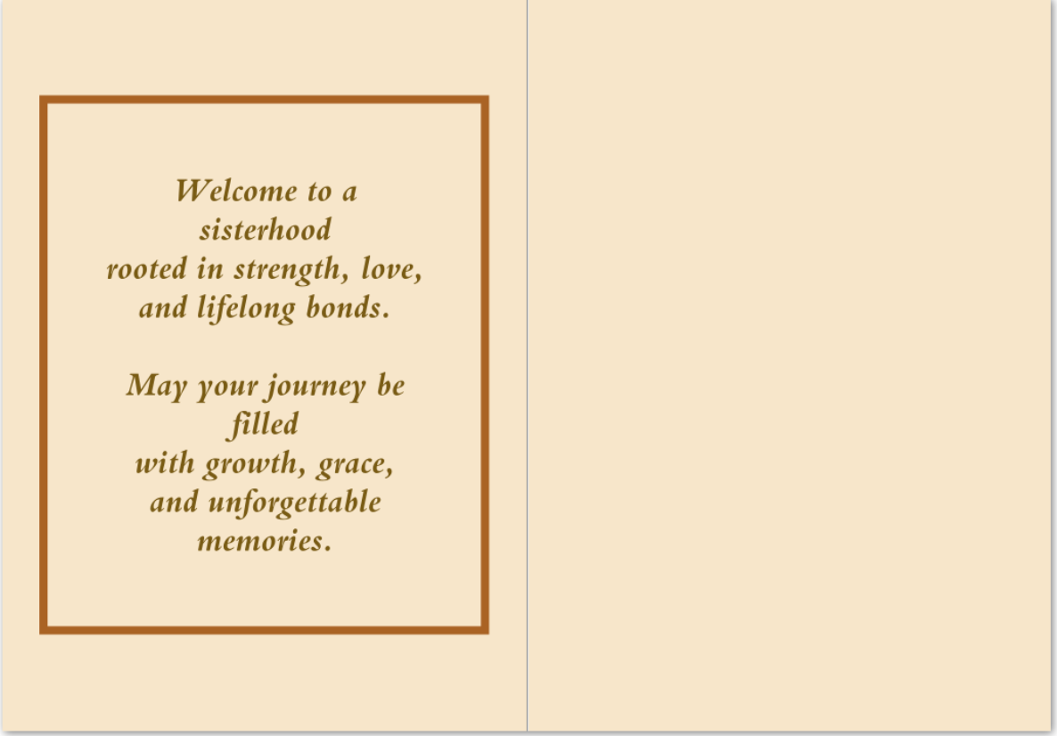 Iota Sweethearts New Member Welcome Cards — 10 Pack