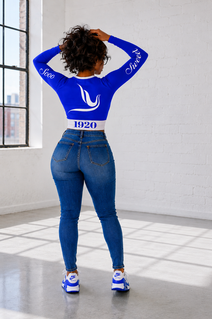 Big Z Long Sleeve Crop Top