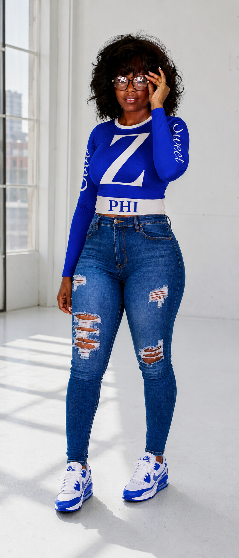 Big Z Long Sleeve Crop Top