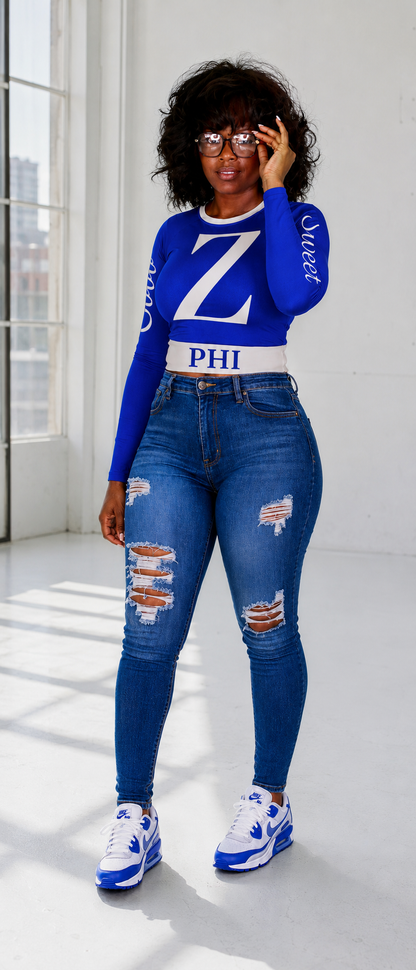 Big Z Long Sleeve Crop Top