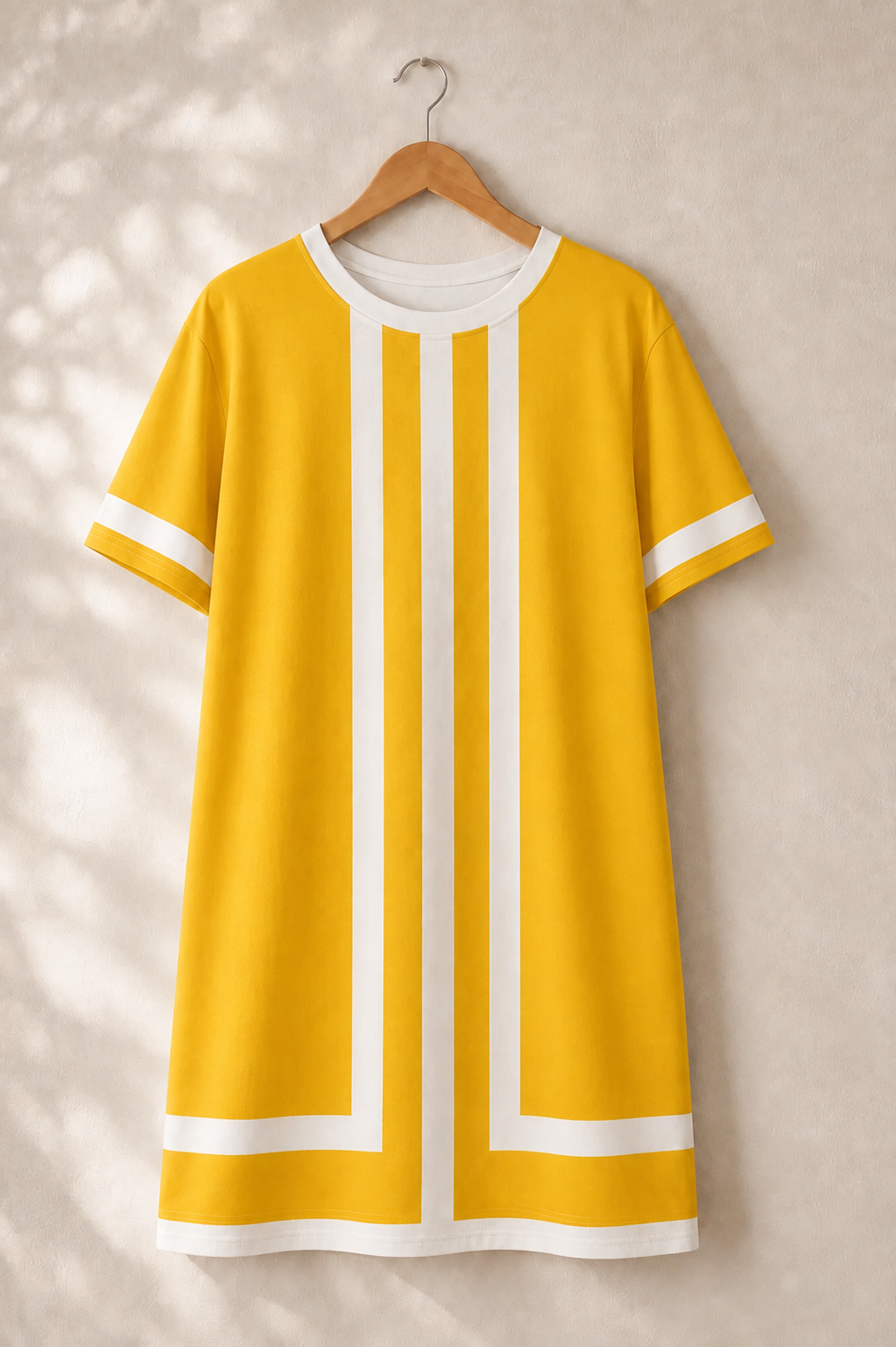 The Linea Dress - Gold & Blanc