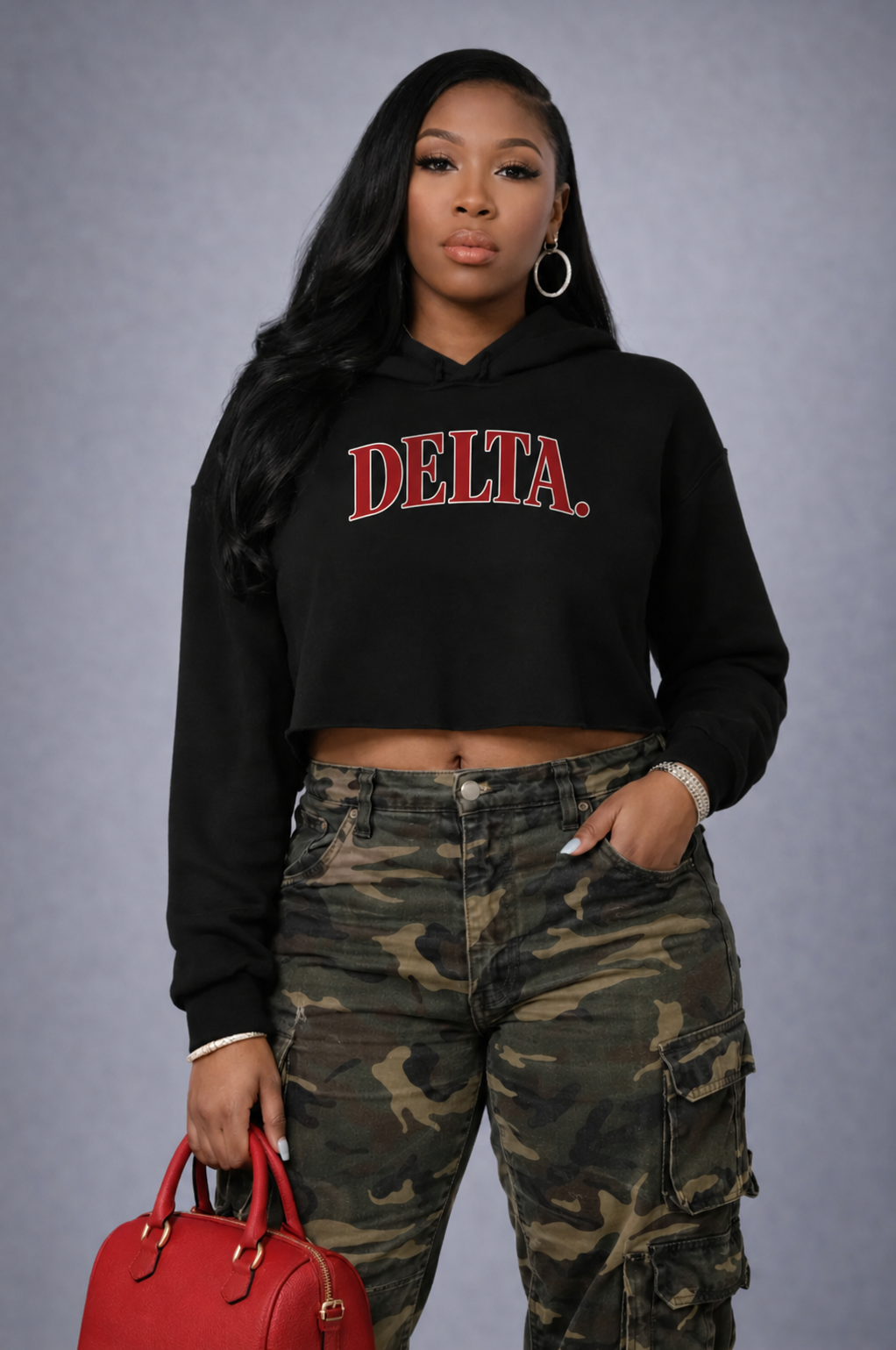 DELTA..Crop Hoodie - DIVA'S EDITION