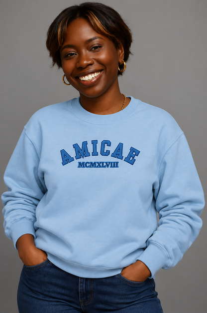 The AMICAE. MCMXLVIII Embroidered Sweatshirt
