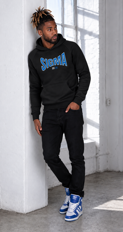 BIG SIGMA Super Heavyweight Embroidered Hoodie