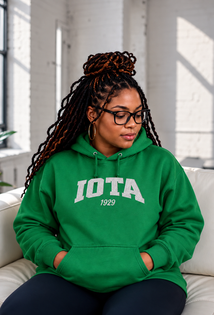 BIG IOTA  Embroidered Hoodie