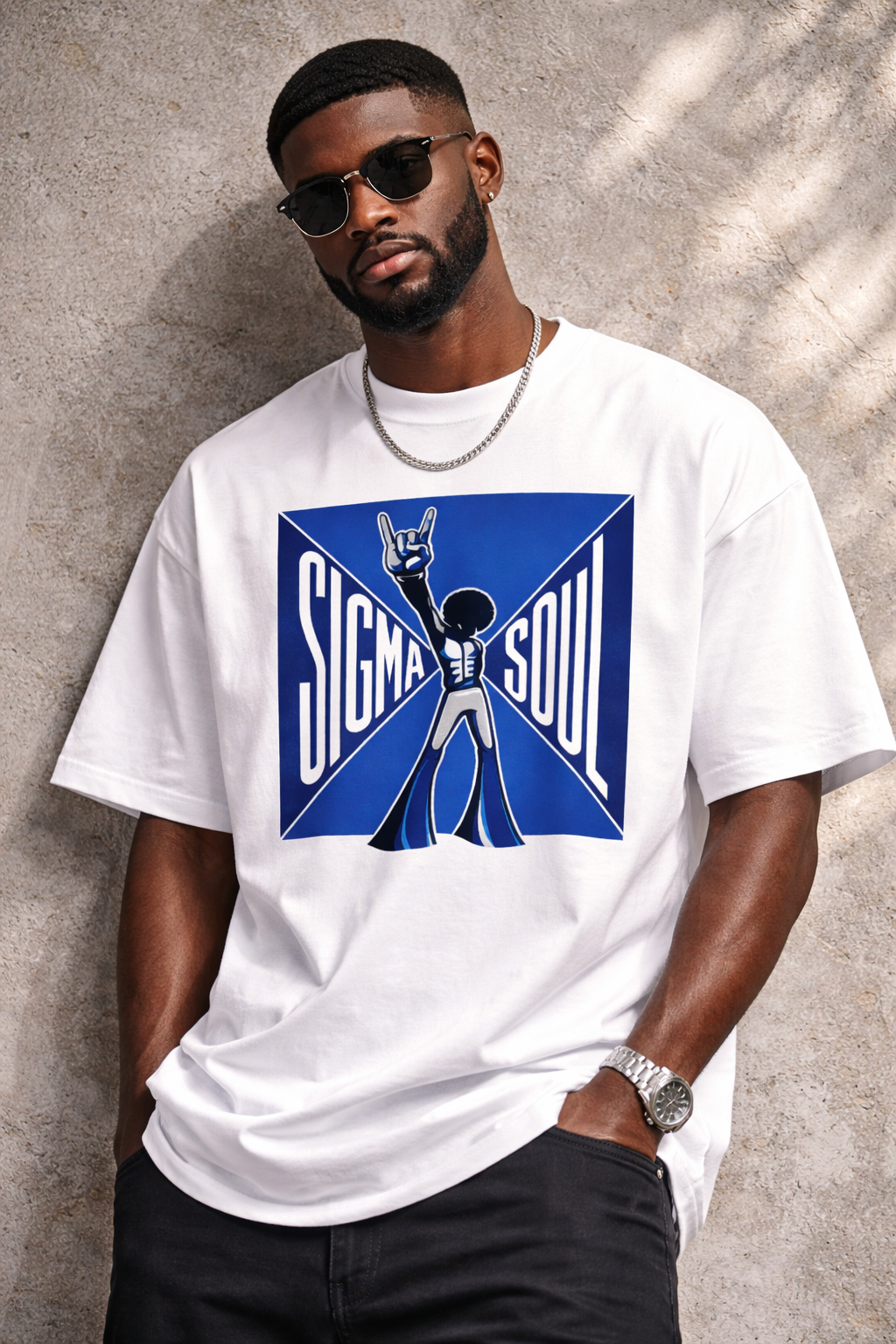 SIGMA SOUL oversized high neck t-shirt