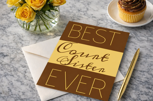 BEST Court Sister EVER Pack of 10 Greeting Cards