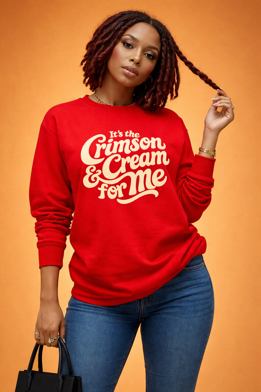 It’s the Crimson & Cream for Me – Premium Crewneck