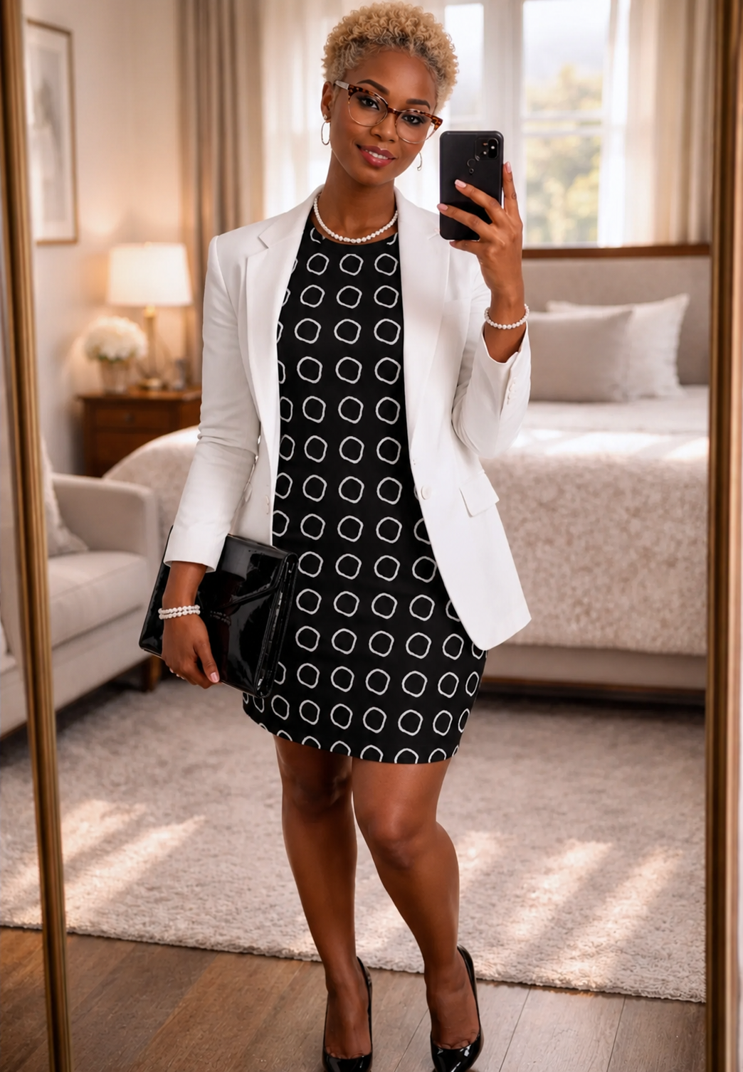 The BLACK & WHITE T-shirt dress