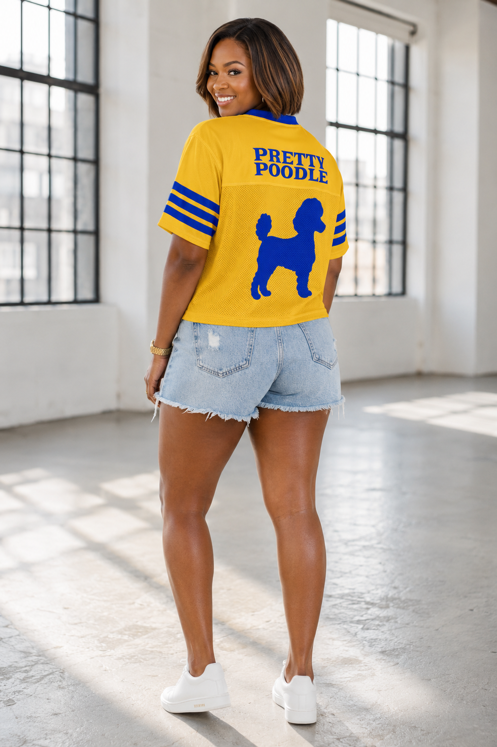 The Pretty Poodle 1922 Boxy football jersey
