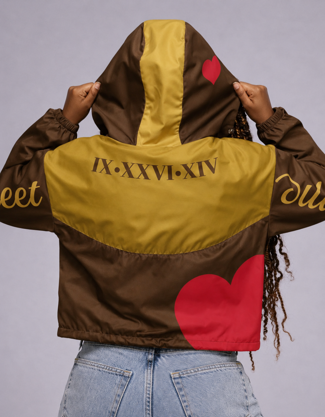 Ow Sweet Lightweight cropped windbreaker