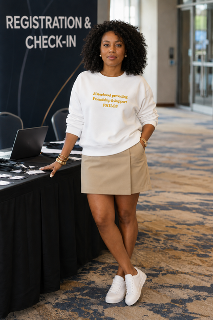 Friendship & Support Premium Embroidered Sweatshirt