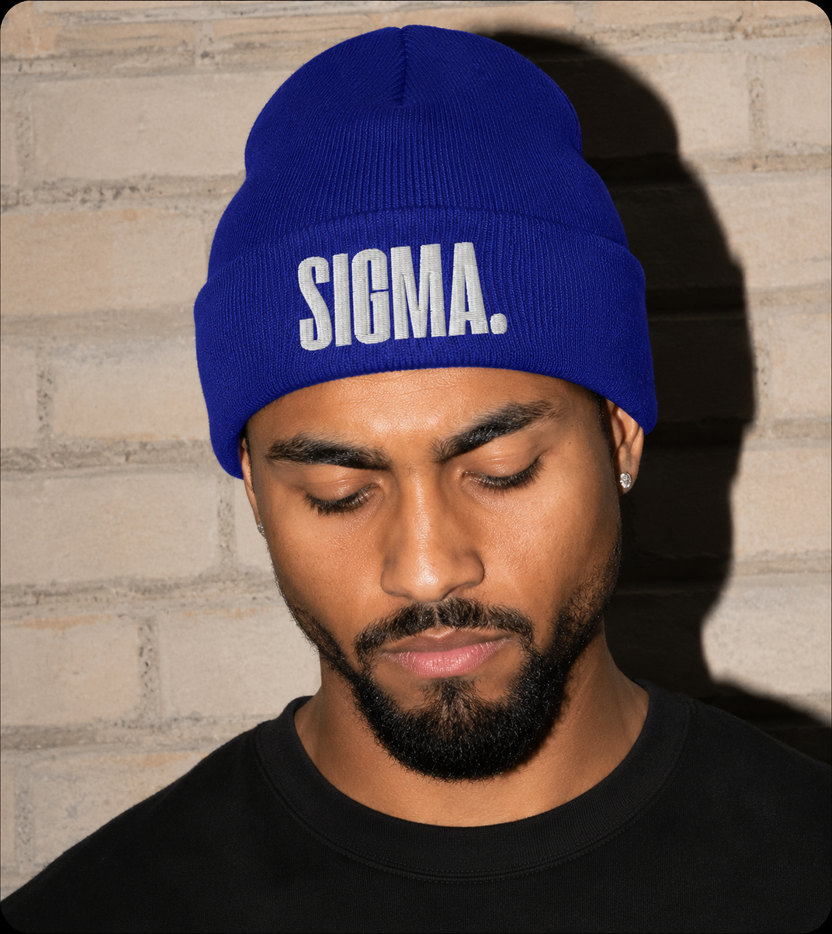 The SIGMA Premium Embroidered Cuffed Beanie