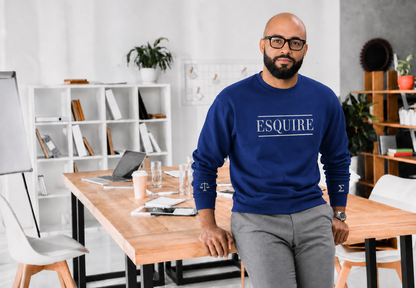 ESQUIRE - The Magister Crew - CRESCENT Edition Premium Embroidered Sweatshirt