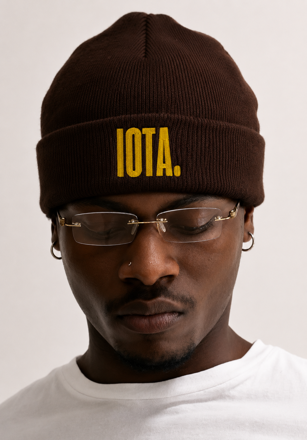 IOTA Premium Embroidered Cuffed Beanie
