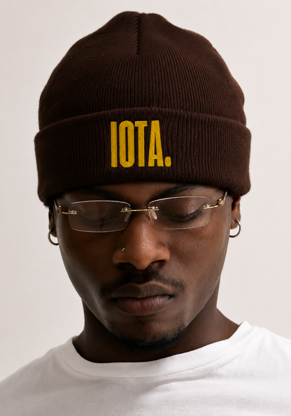 IOTA Premium Embroidered Cuffed Beanie