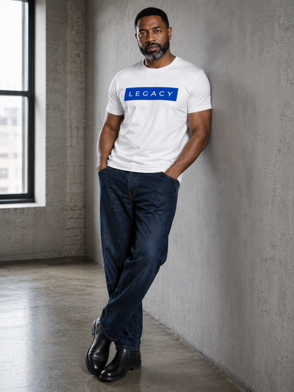 LEGACY t-shirt -Royal Blue & White