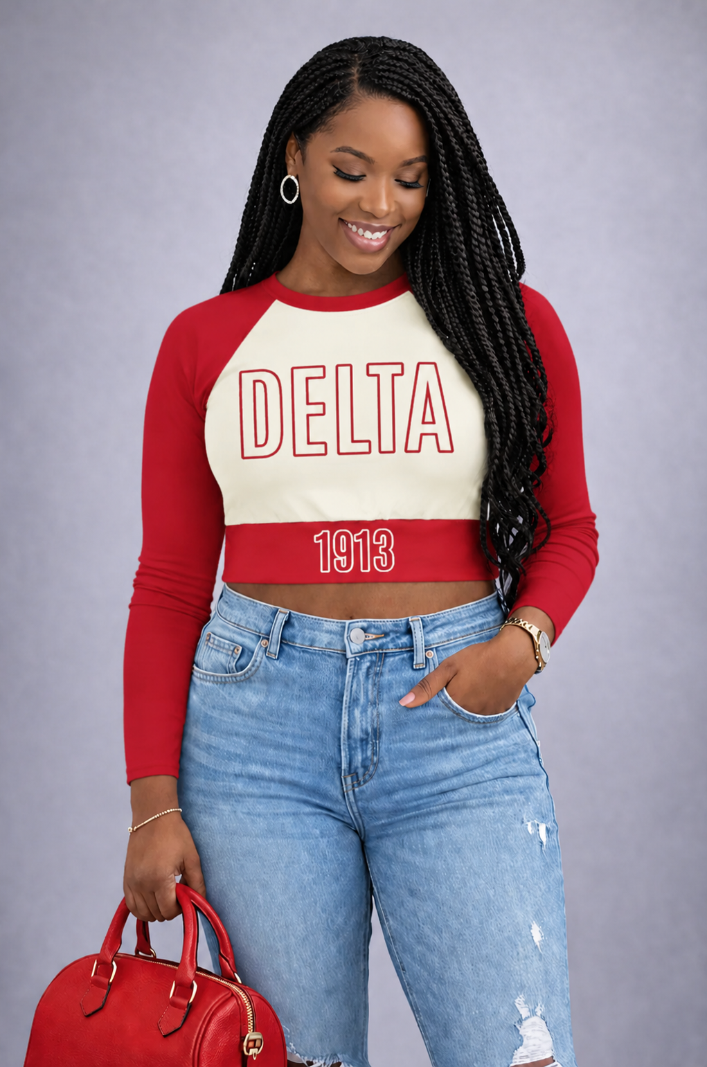 The Delta Diva Fitted Crop Top