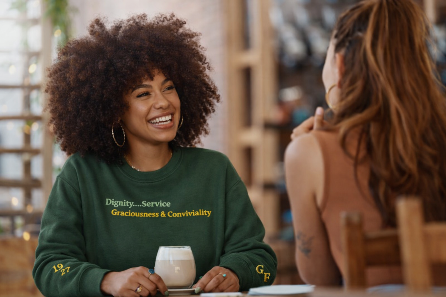 Dignity, Service.. Graciousness & Conviviality Premium Embroidered Sweatshirt