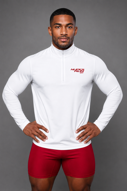NUPES RUN Lightweight quarter-zip pullover