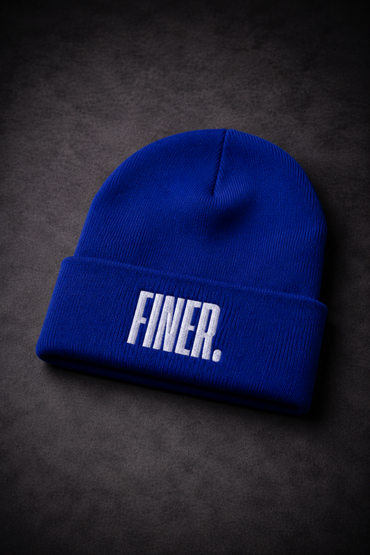 The FINER Premium Embroidered Cuffed Beanie