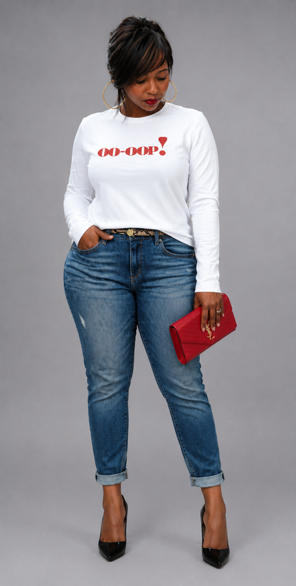 OO-OOP! Long Sleeve Tee