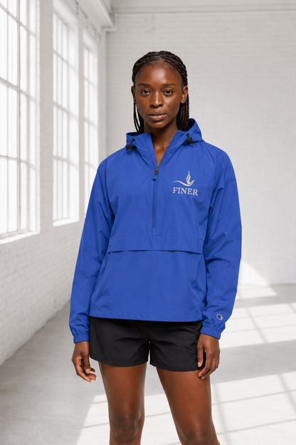 FINER Embroidered Champion Packable Jacket