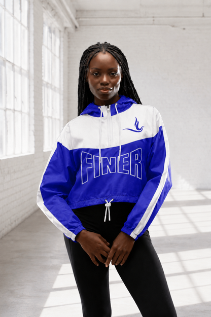 FINER Woman cropped windbreaker