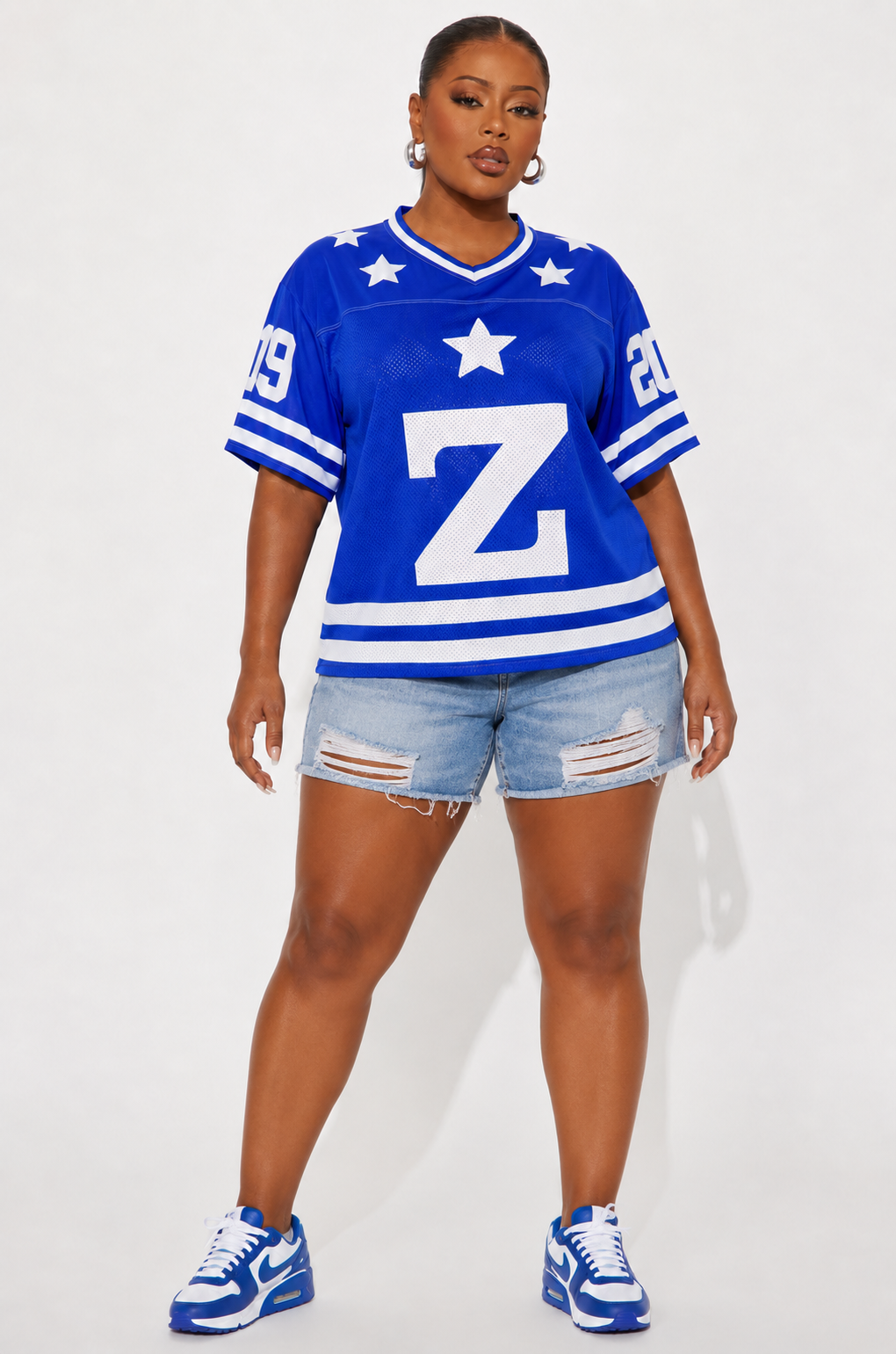Z SO SWEET Boxy football jersey