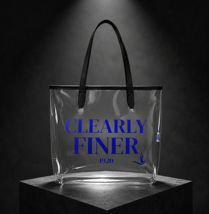 CLEARLY FINER 1920 Clear tote bag