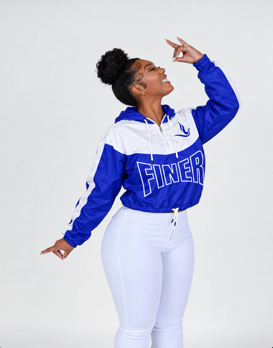 FINER Woman cropped windbreaker