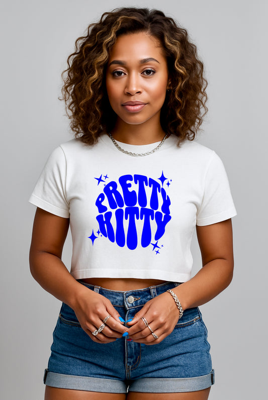 PRETTY KITTY - Crop Tee