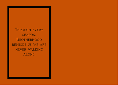 Kingdom Mindset 10-Pack Greeting Cards for Brothers of The Orange and Black