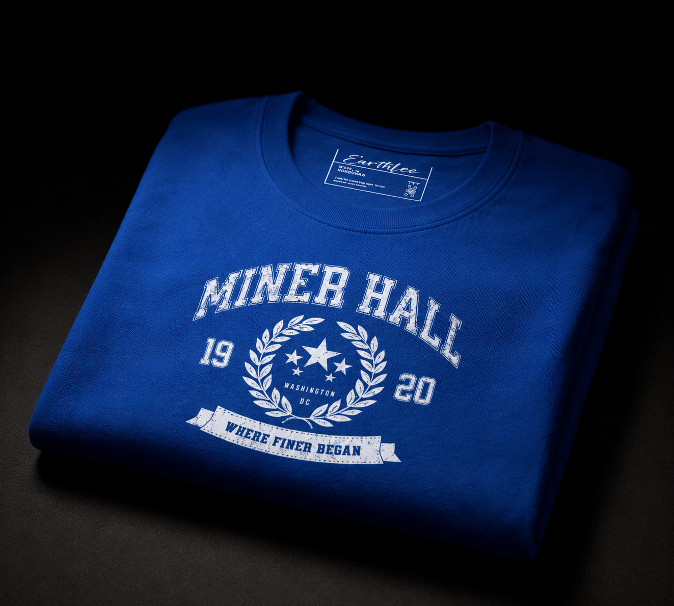 Miner Hall - 1920 - Where Finer Began Tee