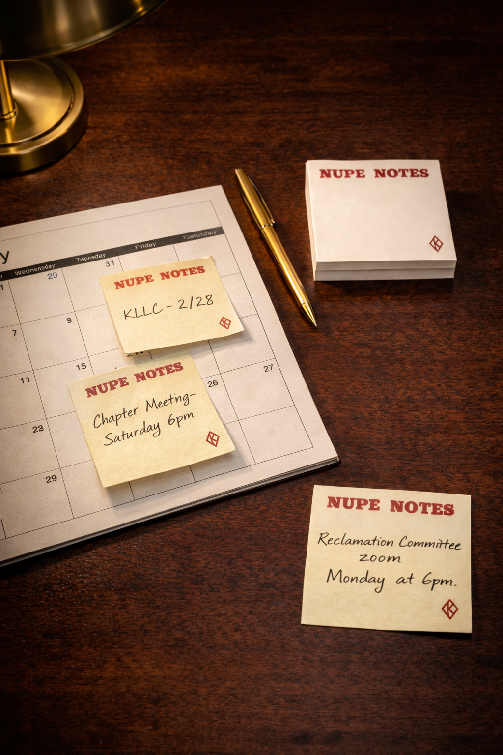 NUPE NOTES  Sticky Note pads