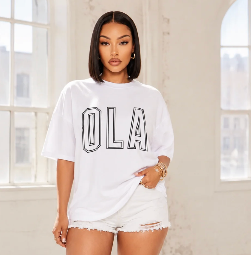 OLA 1969 oversized high neck t-shirt
