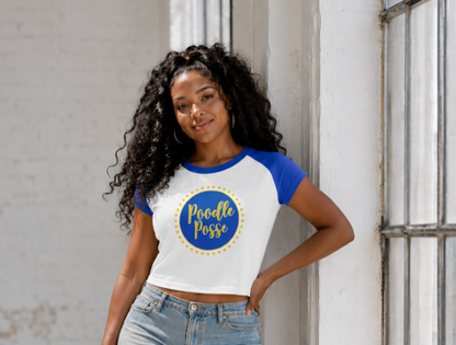 POODLE POSSE raglan baby tee