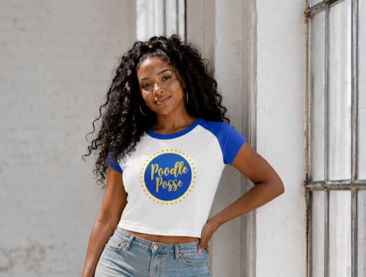 POODLE POSSE raglan baby tee