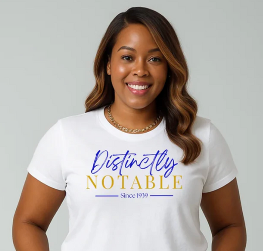 Distinctly NOTABLE - Custom CrewNeck Tee for the NER
