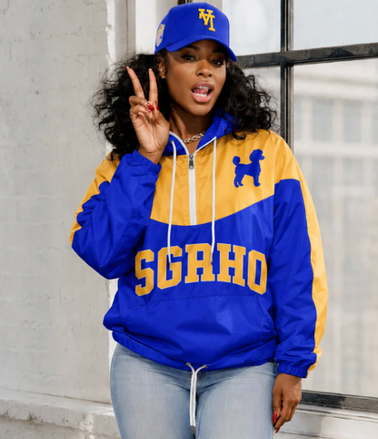 PRETTY POODLE cropped windbreaker