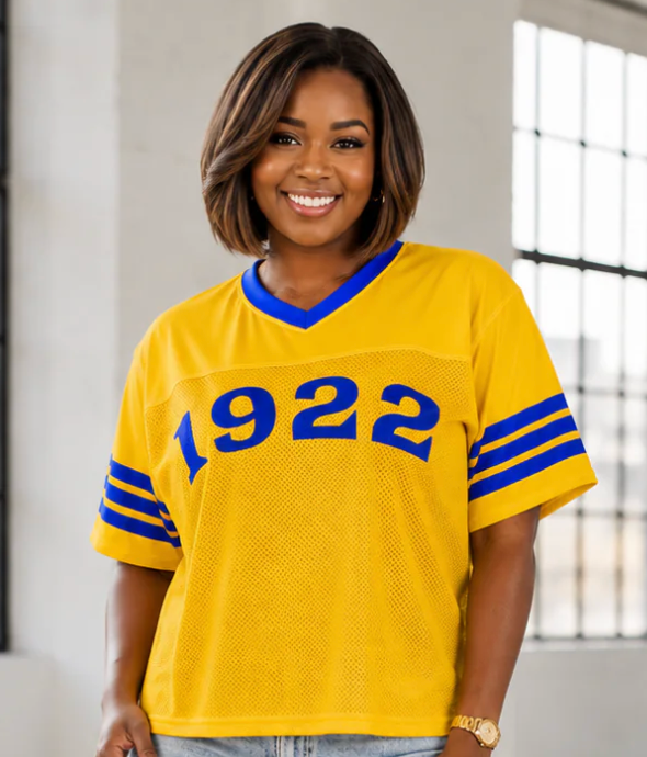 The Pretty Poodle 1922 Boxy football jersey