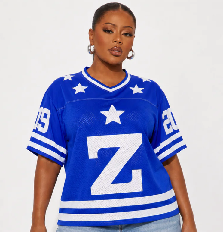 Z SO SWEET Boxy football jersey v.1920