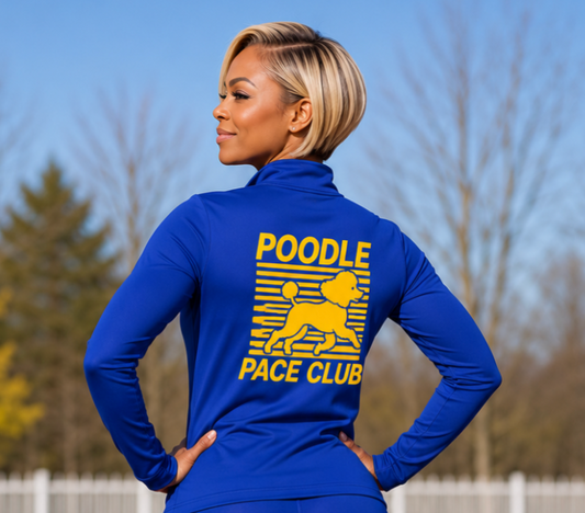 POODLE PACE CLUB Lightweight 1/4 zip pullover
