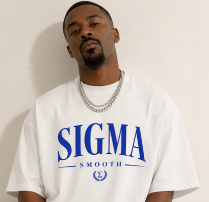 SIGMA. SMOOTH organic oversized high neck t-shirt